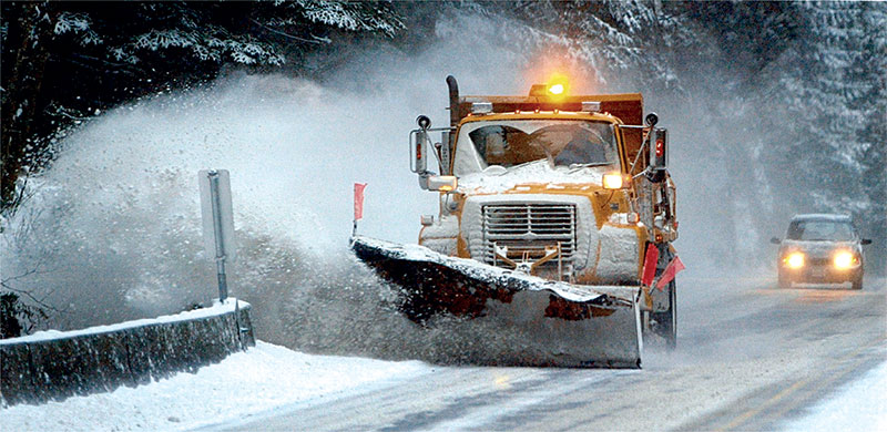 Snow Plowing Truck