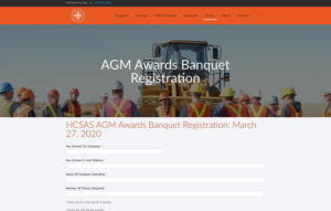 HCSAS AGM awards banquet is March 27