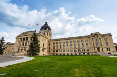 The Legislative Assembly of Saskatchewan in the City of Regina. Regina is the provincial capital of Saskatchewan, Canada.