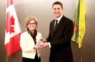 Shantel Lipp, receiving the King Charles III Coronation Medal