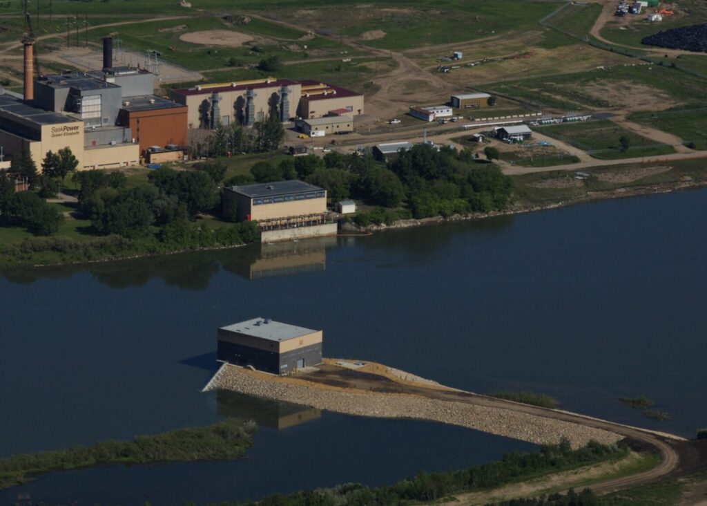 Aerial view of Queen Elizabeth Power Station