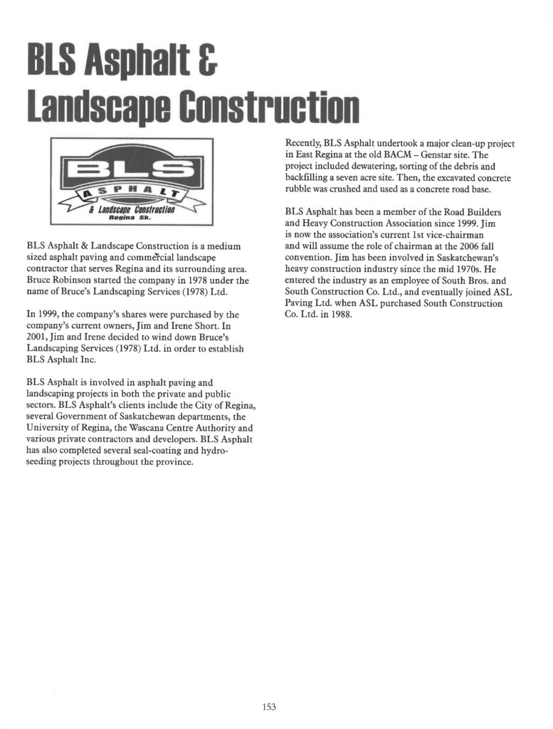 BLS Asphalt BLS Asphalt