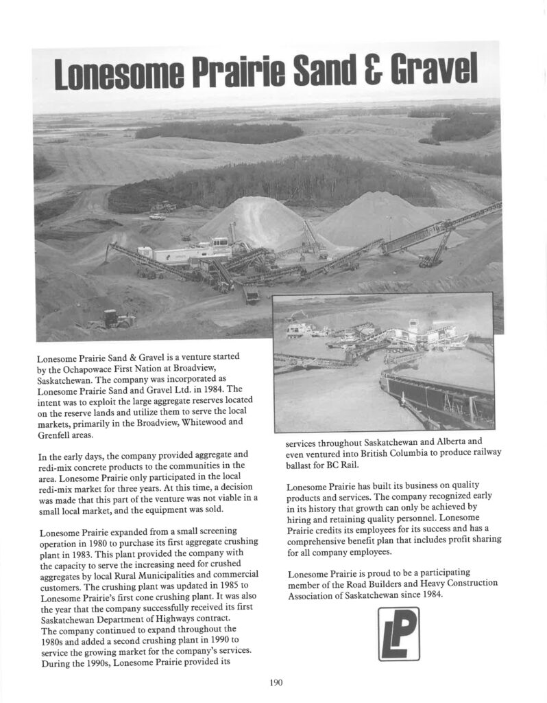 Lonesome Prairie Sand and Gravel Lonesome Prairie Sand and Gravel