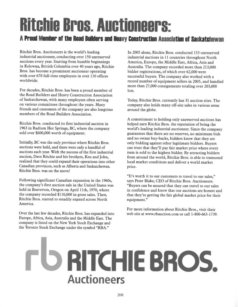 Ritchie Bros Ritchie Bros