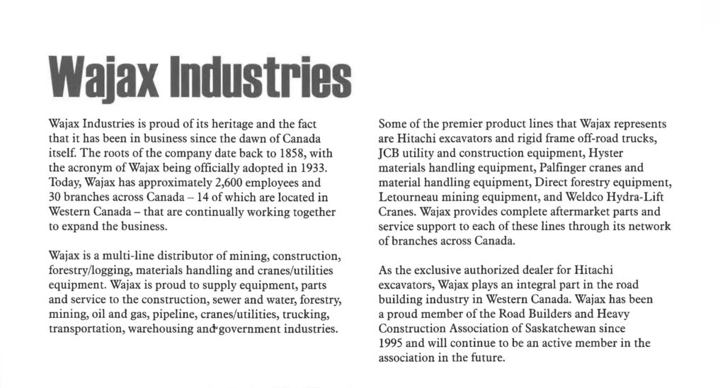 Wajax Industries Wajax Industries