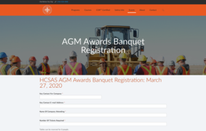 HCSAS AGM awards banquet is March 27