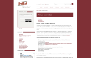 SARM’s 2020 annual convention is March 9 – 12 in Regina