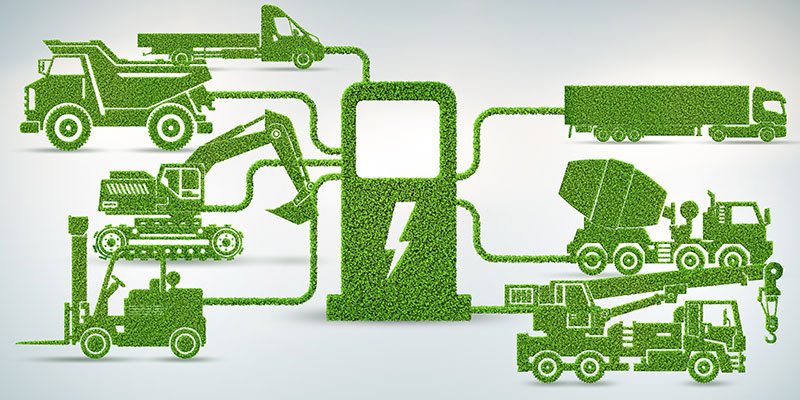Concept of electric vehicles charging station