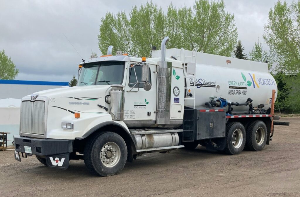 One of Green Earth Road Spraying’s units