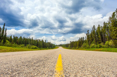 On the highway between Grande Prairie and Grande Cache Alberta Canada