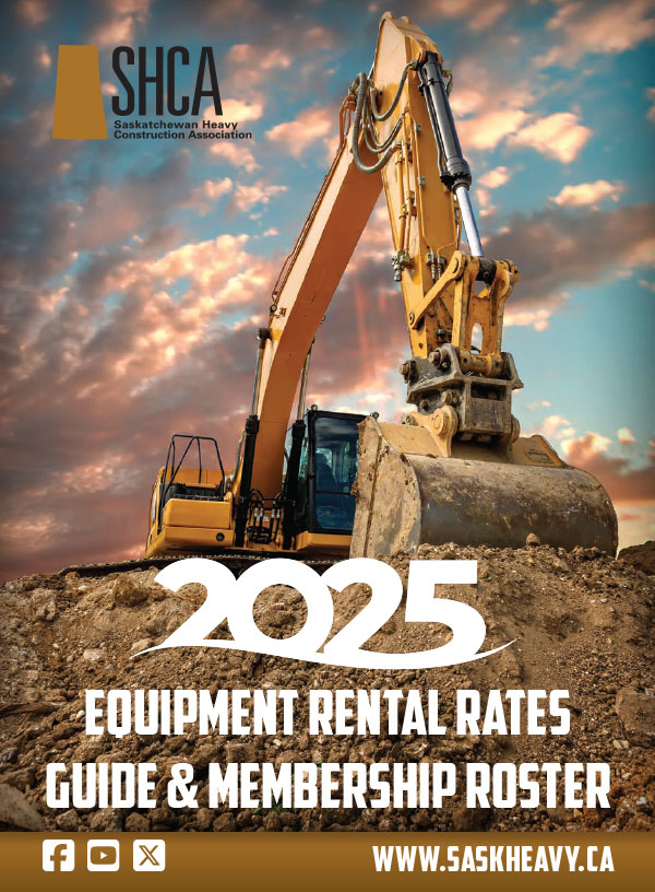 Cover of the SHCA 2025 Equipment Rental Rates Guide & Membership Roster