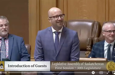 MLA Sean Wilson Poke Fun at SHCA President Shantel Lipp