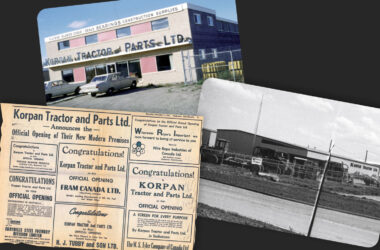Collage of vintage Korpan photos