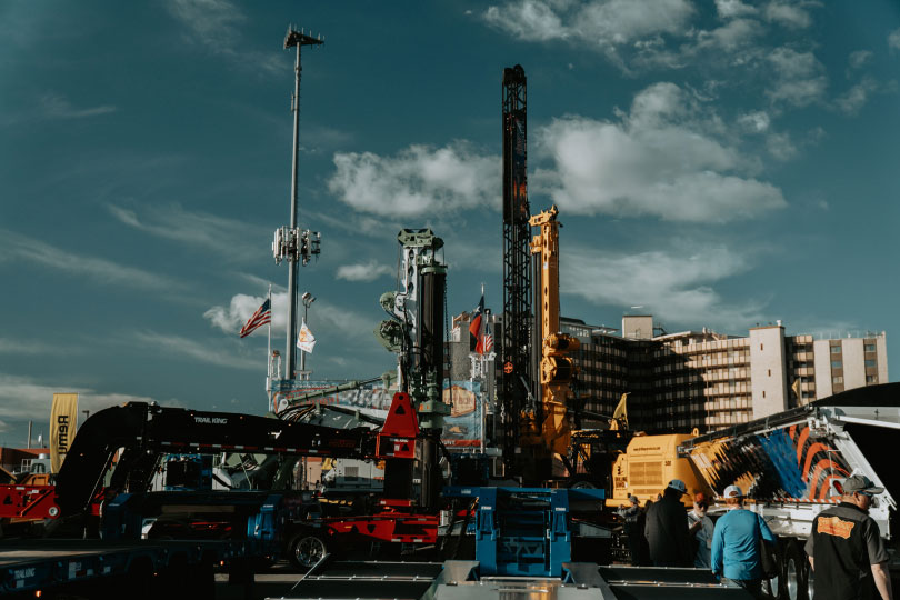 Exhibitor equipment at CONEXPO-CON/AGG 2026