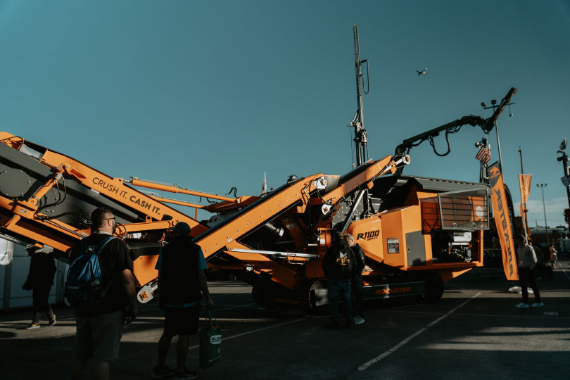 Exhibitor equipment at CONEXPO-CON/AGG 2026
