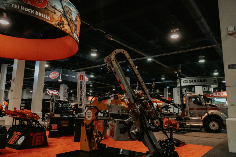 Exhibitor equipment at CONEXPO-CON/AGG 2026