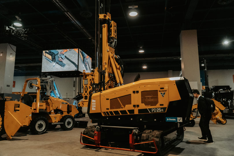 Exhibitor equipment at CONEXPO-CON/AGG 2026