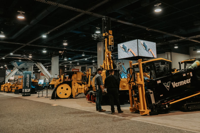 Exhibitor equipment at CONEXPO-CON/AGG 2026