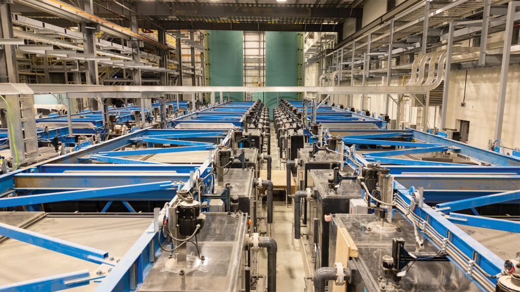 Interior view of SRC's Rare Earth Processing Facility