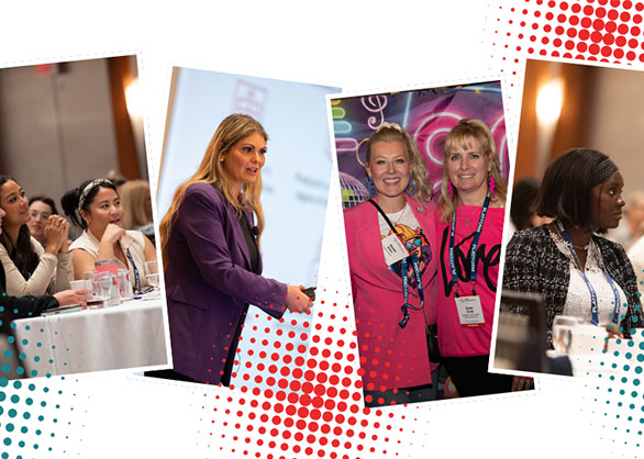 Photo collage of previous conventions